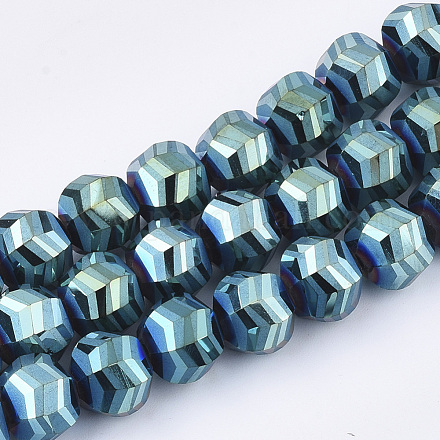 Chapelets de perles en verre électroplaqué EGLA-T018-01-B01-1