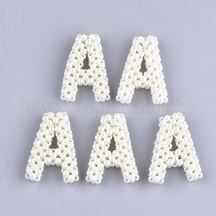 Perles tressées en plastique faites main avec abs FIND-T039-18-A-1