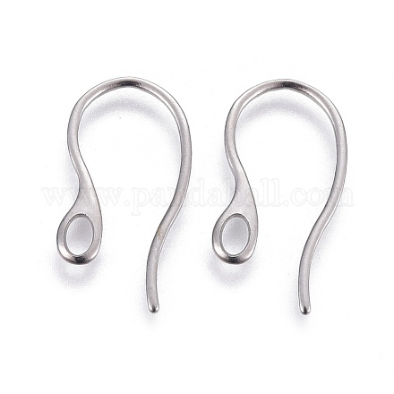 304 Stainless Steel Earring Hooks X-STAS-I100-23P-1
