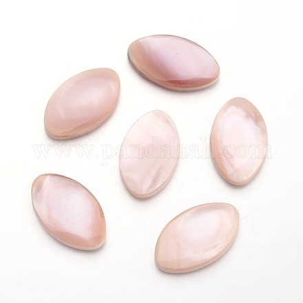 Cheval oeil cabochons shell rose SSHEL-I013-36-1