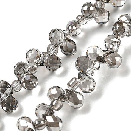 Chapelets de perles en verre transparent électrolytique EGLA-P052-01A-PL02-1