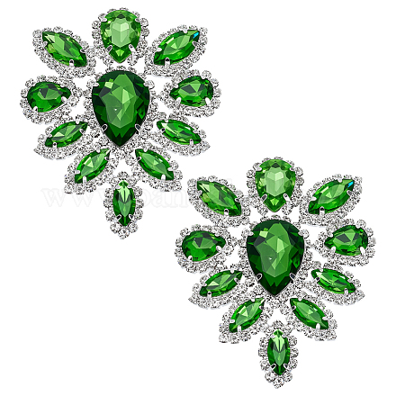 Стеклянные кабошоны со стразами RGLA-FG0001-28S-04-1