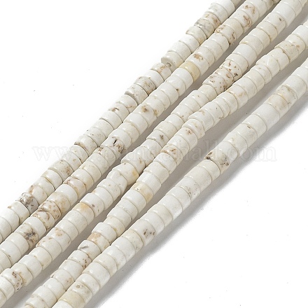 Chapelets de perles en howlite naturelle G-E604-A01-B-1