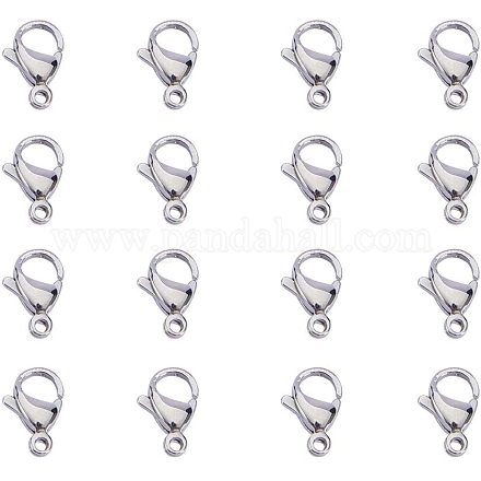 PandaHall Elite 20pcs Stainless Steel Lobster Claw Clasps Size 13x8x4mm for Jewelry Making Findings Value Pack STAS-PH0002C-01P-NF-1