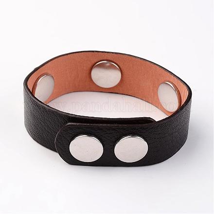 Bracelets d'accrochage en cuir PU BJEW-O132-01-1