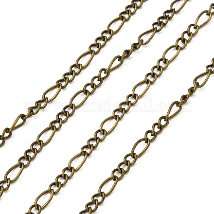 Cadenas hechas a mano de hierro cadenas figaro cadenas madre-hijo CHSM029Y-AB-1