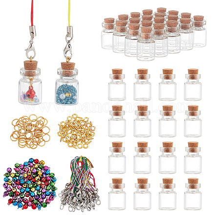 Benecreat fai da te kit per la creazione di ciondoli per bottiglie dei desideri DIY-BC0006-59-1