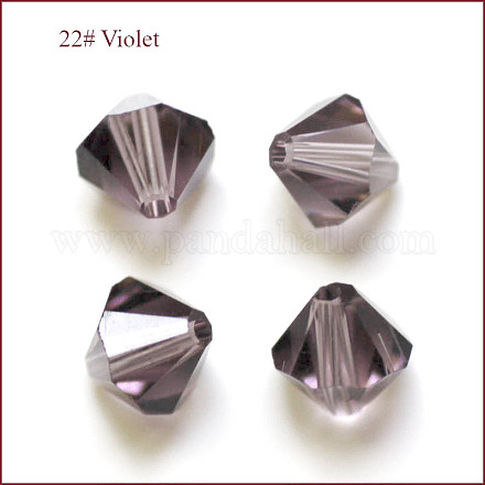 Abalorios de cristal austriaco de imitación SWAR-F022-3x3mm-204-1