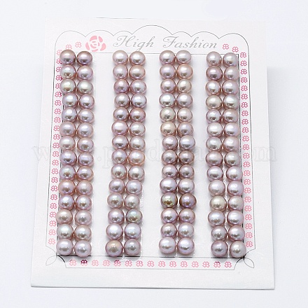 Perlas naturales abalorios de agua dulce cultivadas PEAR-P056-039-1