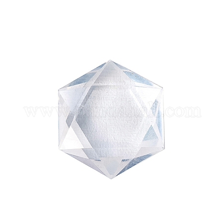 Ornamento curativo della stella di David in cristallo di quarzo naturale PW-WG52742-05-1