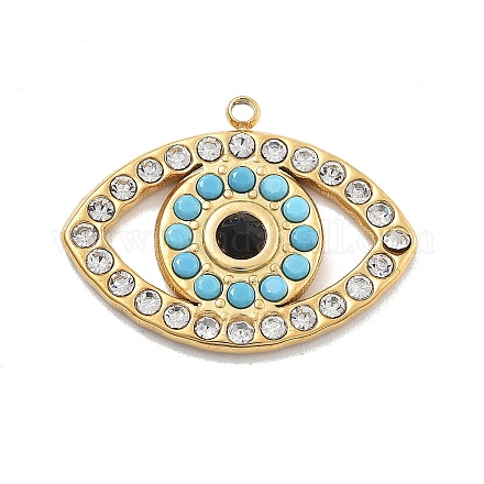 Подвески из нержавеющей стали 304 с кристаллами и стразами STAS-R155-065G-1