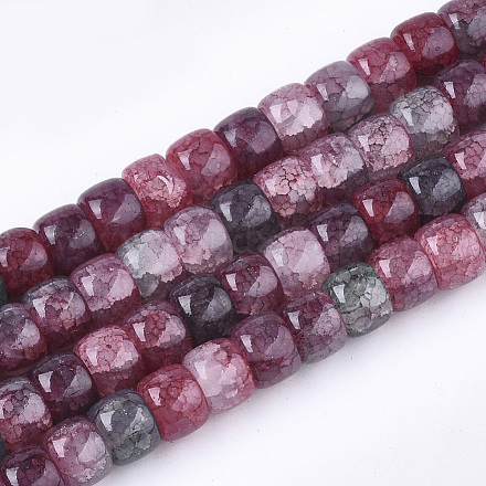 Crackle Glass Beads Strands CCG-T002-M-1