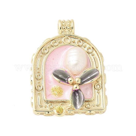 Латунь эмаль подвески KK-F886-01G-06-1