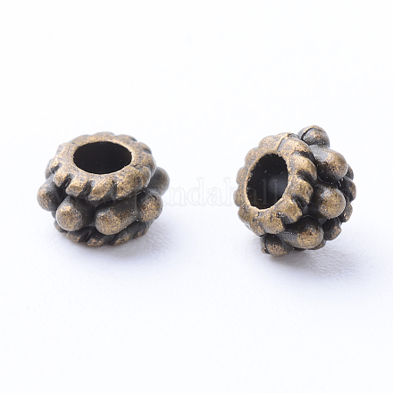 Tibetan Style Alloy Spacer Beads TIBE-Q063-27AB-NR-1