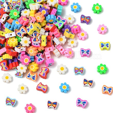 200шт 2 стиля ручной работы бусины из полимерной глины CLAY-CJ0002-04-1