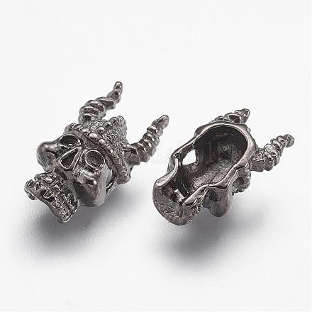 Perles en alliage de style tibétain PALLOY-F145-02B-1