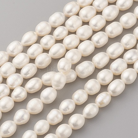 Brins de perles de culture d'eau douce naturelles PEAR-G007-23-1