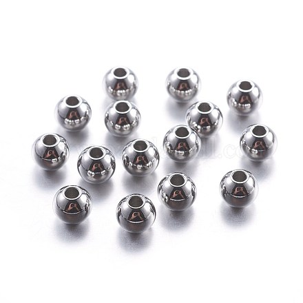 304 Stainless Steel Beads STAS-G162-01P-6mm-1