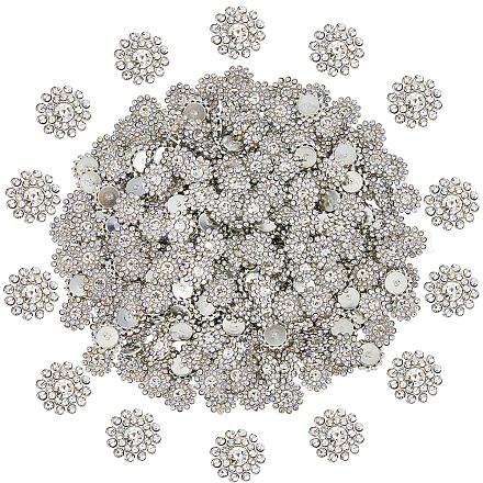 300 Stück Messing-Strass-Cabochons FIND-FH0016-69-1