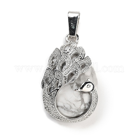 Подвески из натурального говлита в форме капли G-G112-03P-08-1