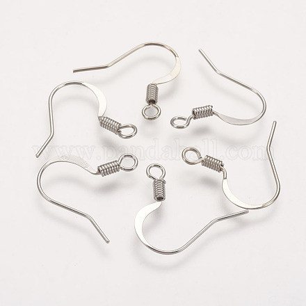 Brass French Earring Hooks KK-Q366-P-NF-1