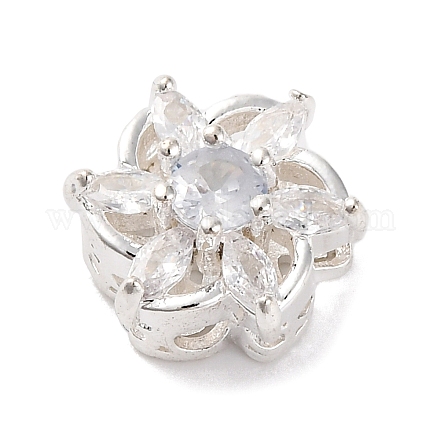 Стойки обшивки латунь микро проложить кубического циркония бусы KK-Z082-01S-1