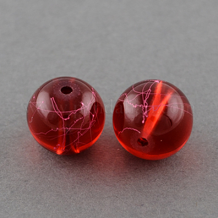 Chapelets de perles en verre transparent drawbench X-GLAD-Q012-10mm-15-1