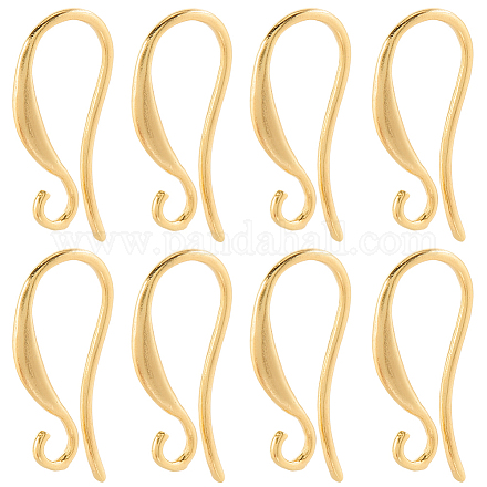 40 шт латунные серьги крючки KK-SC0006-53G-1