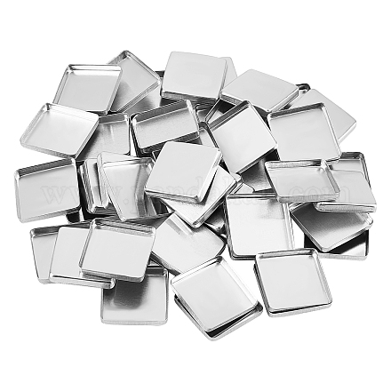 Paletas de aluminio cuadradas vacías pandahall elite MRMJ-PH0001-43-1