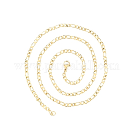 Herren-Halskette aus 201 Figaro-Ketten aus Edelstahl NJEW-N050-A08-3-50G-1