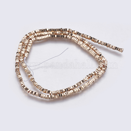 Electroplate Non-magnetic Synthetic Hematite Bead Strands G-K237-08F-1