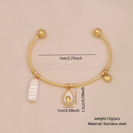 Браслеты-манжеты из нержавеющей стали 304 FS-WGEF24F-02-1