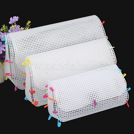 Feuille de toile de maille en plastique en forme de rectangle de bricolage PURS-PW0001-603A-1