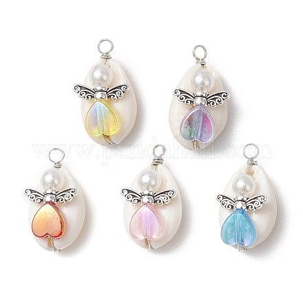 Подвески из натуральной каури PALLOY-JF03814-01-1