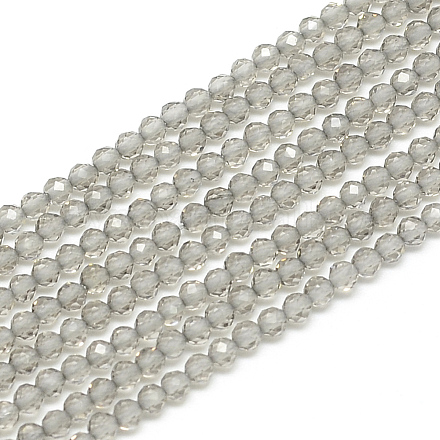 Chapelets de perles d'obsidienne de glace naturelle G-S152-12-2mm-1