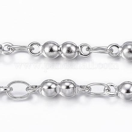304 Stainless Steel Bar Link Chains CHS-H009-17P-1