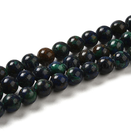 Brins de perles de chalcopyrite naturelles G-H298-A01-02-1