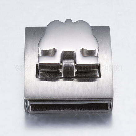 304 Stainless Steel Magnetic Clasps STAS-P181-30P-1