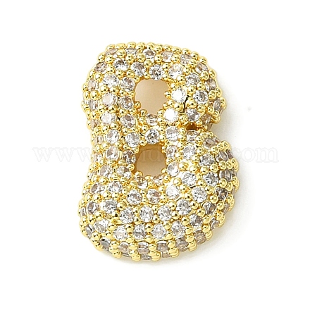 Подвески из латуни с покрытием из прозрачного кубического циркония KK-S378-01G-B-1