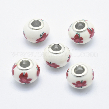 Handgemachte  europäischen Fimo-Perlen CLAY-K002-A49-1