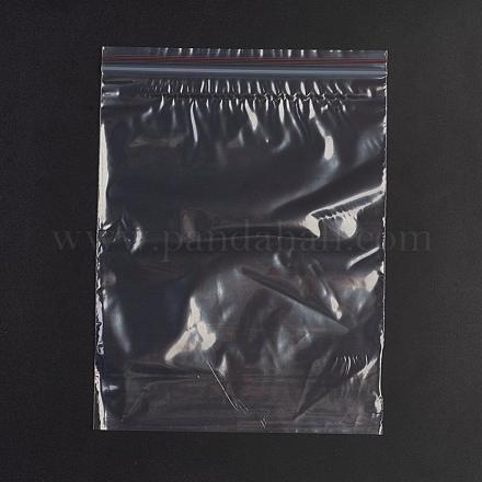 プラスチックジップロックバッグ  再封可能な包装袋  トップシール  セルフシールバッグ  長方形  レッド  20x15cm  片側の厚さ：1.3ミル（0.035mm） OPP-G001-A-15x20cm-1
