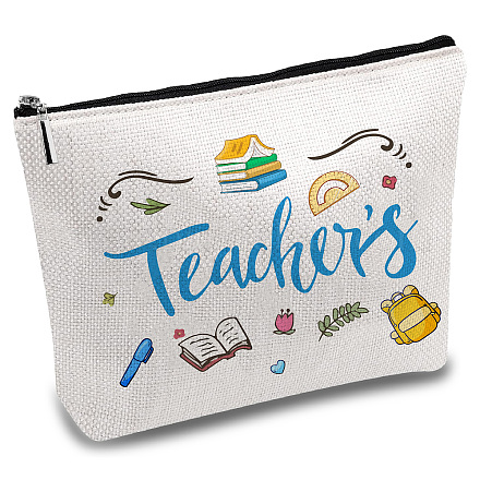 Поликоттоновые холщовые сумки-хранилища с тематикой медсестры ABAG-WH0029-113-1