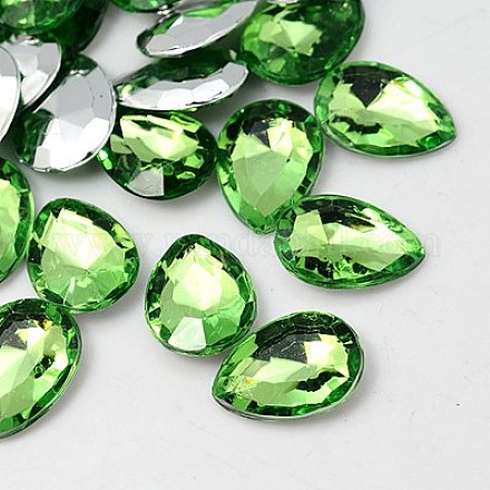 Cabuchones de diamante de imitación de acrílico de Taiwan imitación GACR-A017-13x18mm-37-1
