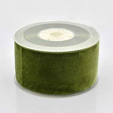 Polyester Velvet Ribbon for Gift Packing and Festival Decoration SRIB-M001-50mm-570-1