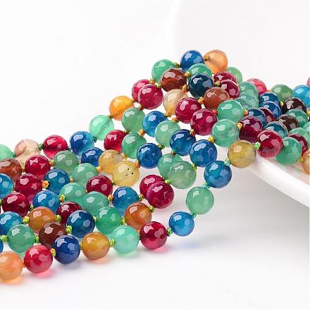 Gemstone Beads Strands AGAT-8D-23-1