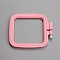 Rectangle Embroidery Hoops, Plastic Cross Stitch Hoop, for Embroidery and Cross Stitch, Hot Pink, 75x70mm