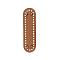 PU Leather Oval Long Bottom for Knitting Bag, Women Bags Handmade DIY Accessories, Chocolate, 18.1~18.2x5.1x0.4cm