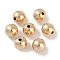 CCB Plastic Round Beads, Golden, 7.5x7mm, Hole: 1.8mm