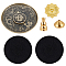 5 Style Alloy & Brass Incense Burner Holder, with Incense Burner Mat, Mixed Shapes, Mixed Color, 14.5~99x1~13.5mm, Hole: 1.3~2.6mm
