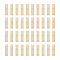 Brass Pendants, Rectangle, Real 24K Gold Plated, 20x5x0.5mm, Hole: 1.2mm, 50pcs/set